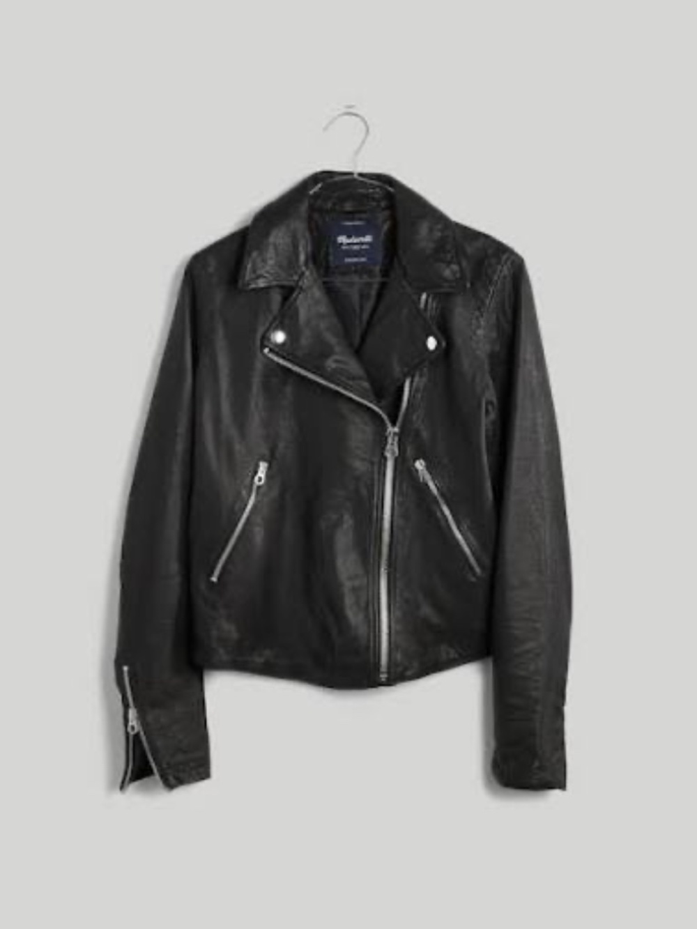 Madewell Washed Leather Jacket Sz S